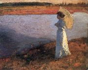 Bela Ivanyi-Grunwald Woman by the Water oil painting